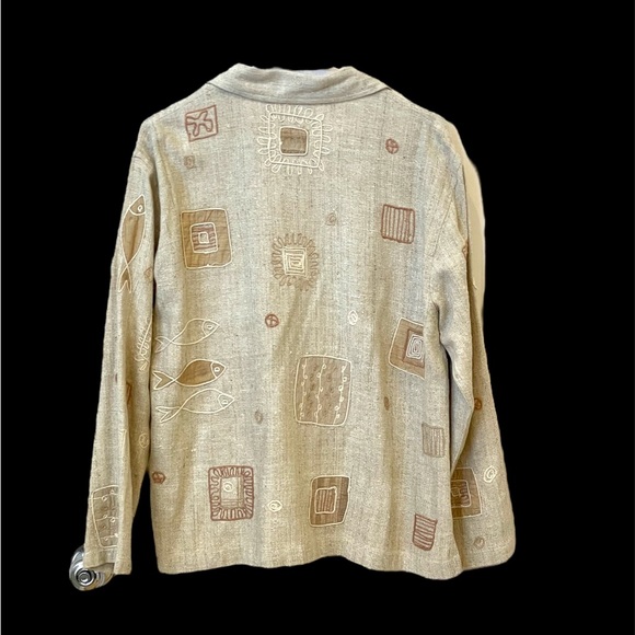 Embroidered silk jacket/tunic artsy - Picture 2 of 5